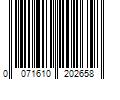 Barcode Image for UPC code 0071610202658