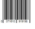 Barcode Image for UPC code 0071610919198