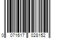 Barcode Image for UPC code 0071617028152