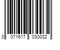 Barcode Image for UPC code 0071617030032