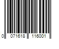 Barcode Image for UPC code 0071618116001