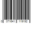 Barcode Image for UPC code 0071641119192