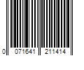 Barcode Image for UPC code 0071641211414