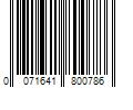 Barcode Image for UPC code 0071641800786