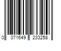 Barcode Image for UPC code 0071649233258