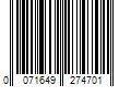 Barcode Image for UPC code 0071649274701