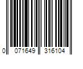 Barcode Image for UPC code 0071649316104