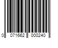 Barcode Image for UPC code 0071662000240