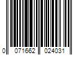 Barcode Image for UPC code 0071662024031