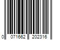 Barcode Image for UPC code 0071662202316