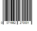 Barcode Image for UPC code 0071662270001