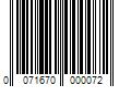 Barcode Image for UPC code 0071670000072