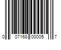 Barcode Image for UPC code 007168000057