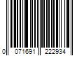 Barcode Image for UPC code 0071691222934