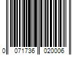 Barcode Image for UPC code 0071736020006