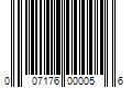 Barcode Image for UPC code 007176000056