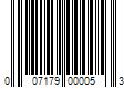 Barcode Image for UPC code 007179000053