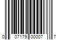 Barcode Image for UPC code 007179000077