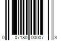 Barcode Image for UPC code 007180000073