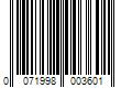 Barcode Image for UPC code 0071998003601