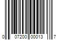 Barcode Image for UPC code 007200000137