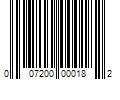 Barcode Image for UPC code 007200000182