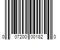 Barcode Image for UPC code 007200001820