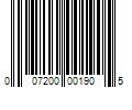 Barcode Image for UPC code 007200001905