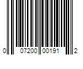 Barcode Image for UPC code 007200001912