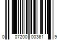 Barcode Image for UPC code 007200003619