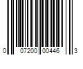 Barcode Image for UPC code 007200004463