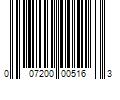 Barcode Image for UPC code 007200005163