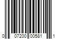 Barcode Image for UPC code 007200005811