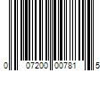 Barcode Image for UPC code 007200007815