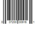 Barcode Image for UPC code 007200009161