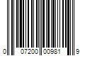 Barcode Image for UPC code 007200009819