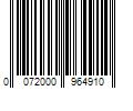 Barcode Image for UPC code 0072000964910