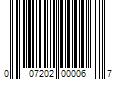 Barcode Image for UPC code 007202000067