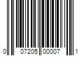 Barcode Image for UPC code 007205000071