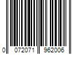 Barcode Image for UPC code 0072071962006