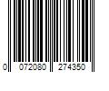 Barcode Image for UPC code 0072080274350