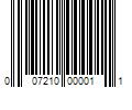 Barcode Image for UPC code 007210000011