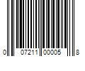 Barcode Image for UPC code 007211000058