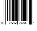 Barcode Image for UPC code 007212000064