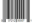 Barcode Image for UPC code 007212000071