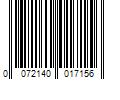 Barcode Image for UPC code 0072140017156