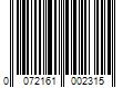 Barcode Image for UPC code 0072161002315