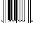 Barcode Image for UPC code 007217000076