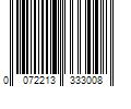 Barcode Image for UPC code 0072213333008