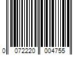 Barcode Image for UPC code 0072220004755